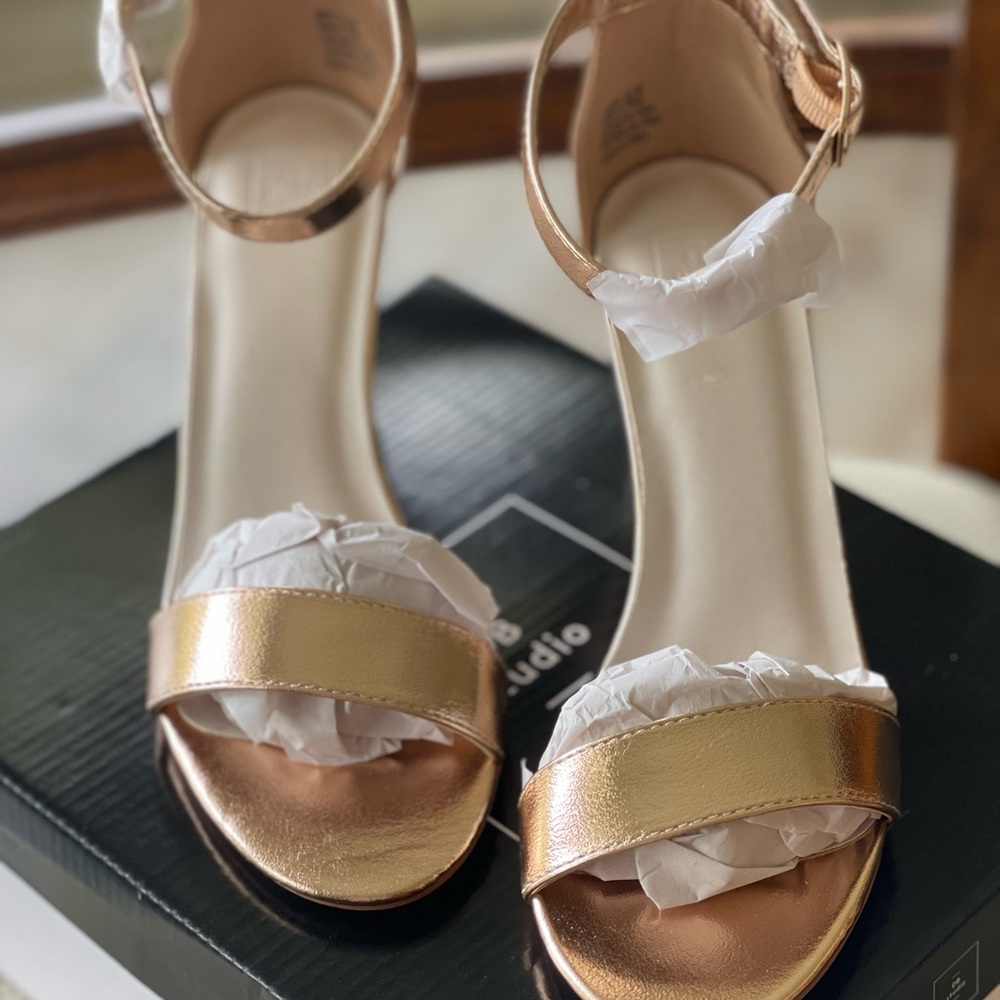 Rose gold dress shoes